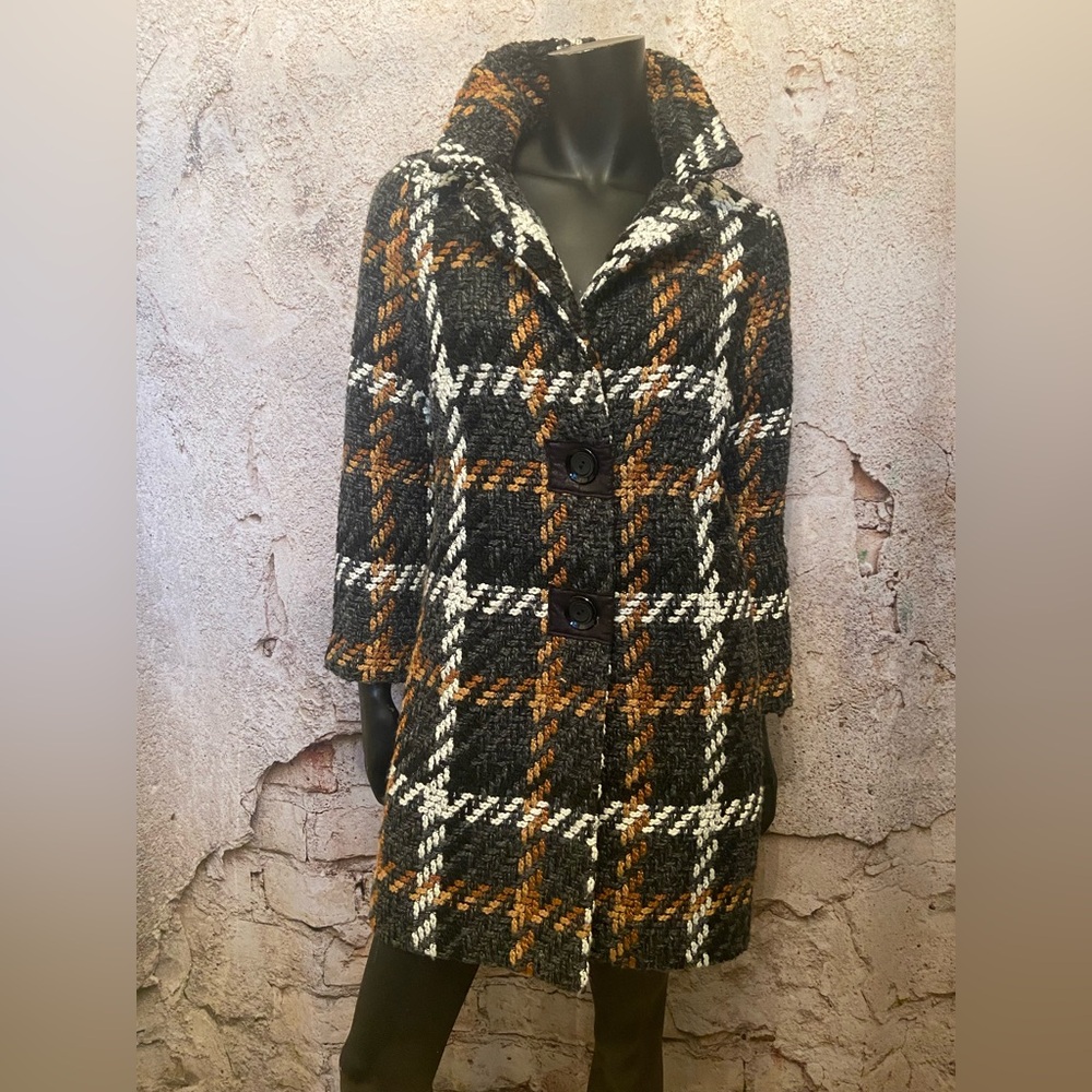 Michael Tyler Grey/Tan/White Lightweight Plaid Jacket